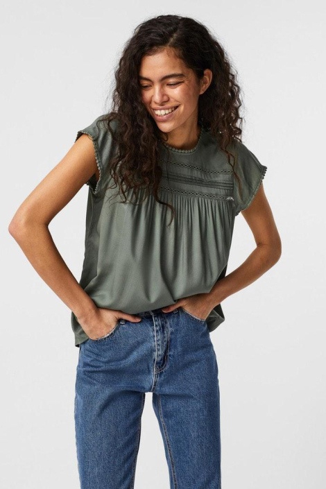 Vero Moda groene dames t-shirt