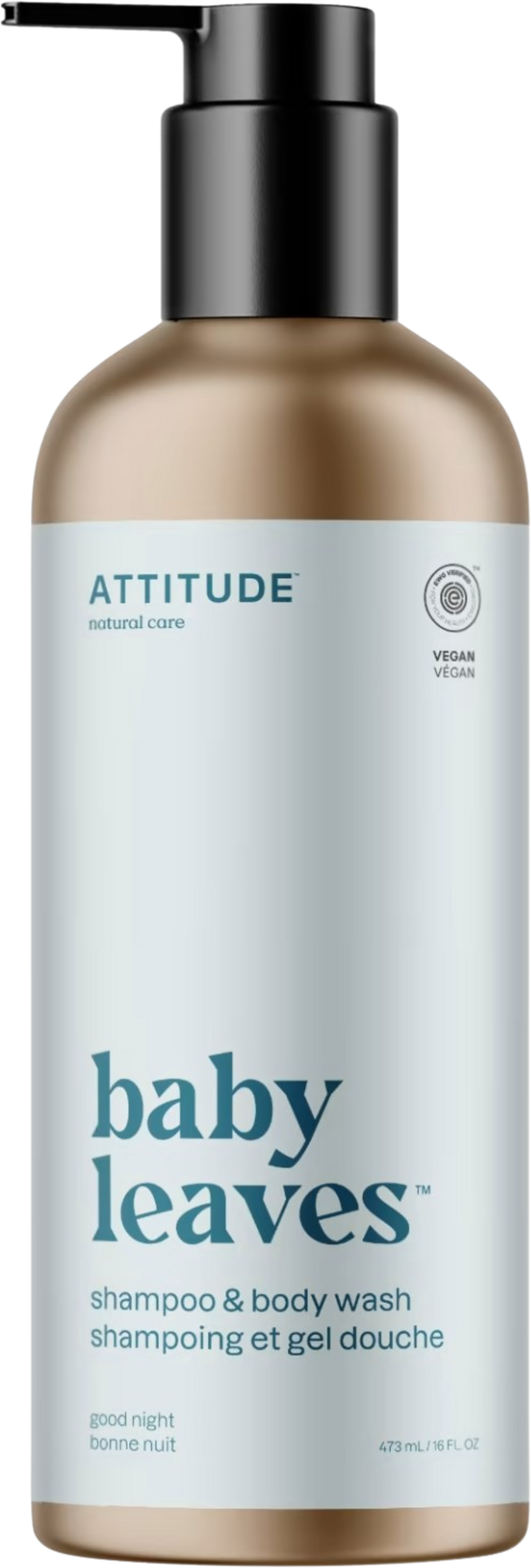 ATTITUDE  baby leaves Shampoo & Body Wash Good Night, 473 ml