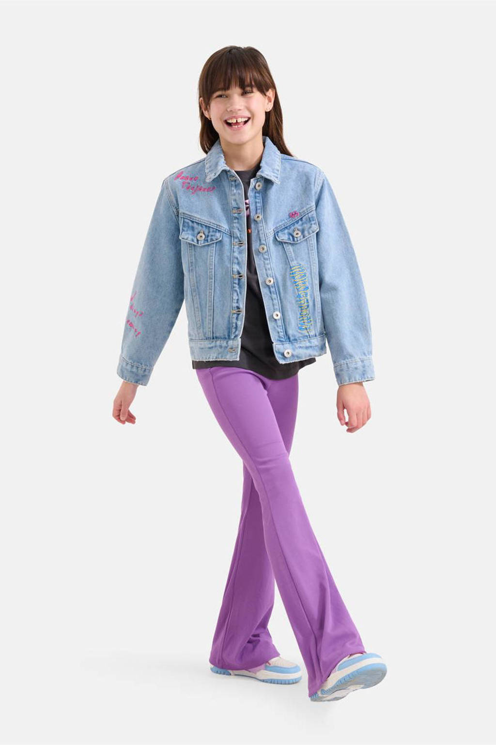 Shoeby spijkerjas medium blue denim