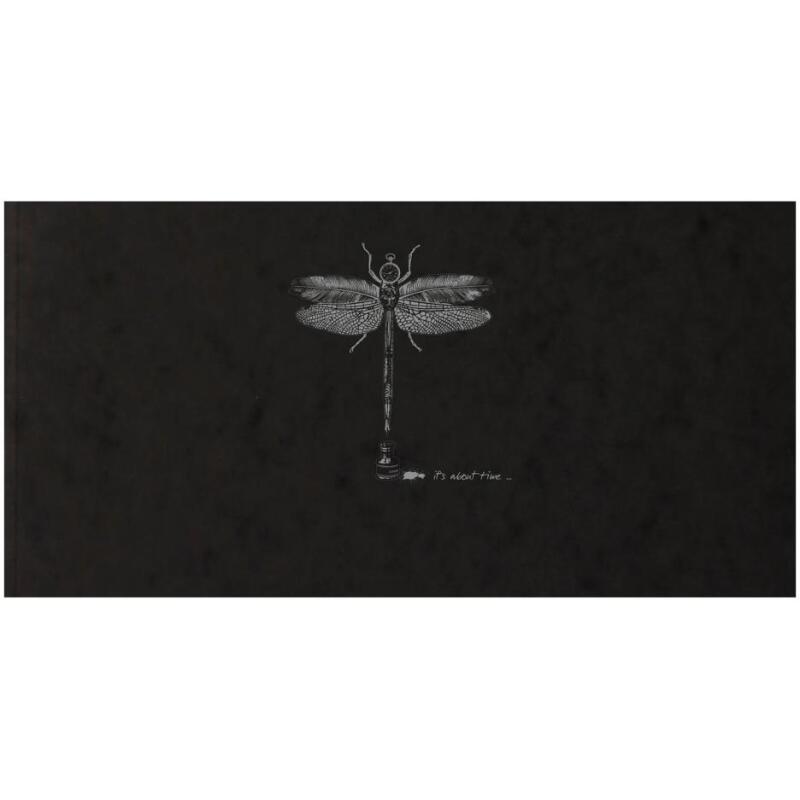 Flying Spirit carnet cousu 50F 10,5x21cm 90g - Noir