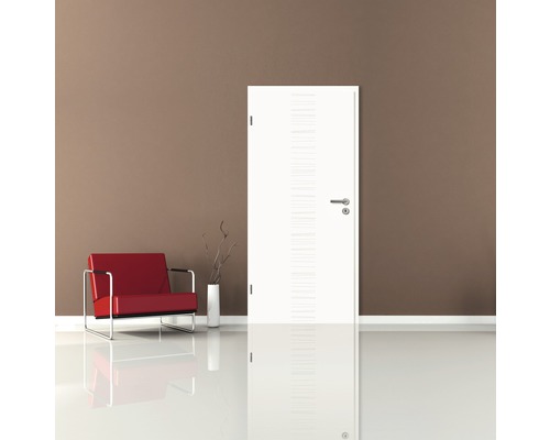 Pertura binnendeur Linum 04 wit gelakt (vergelijkbaar met RAL 9010) 86,0x198,5 cm links
