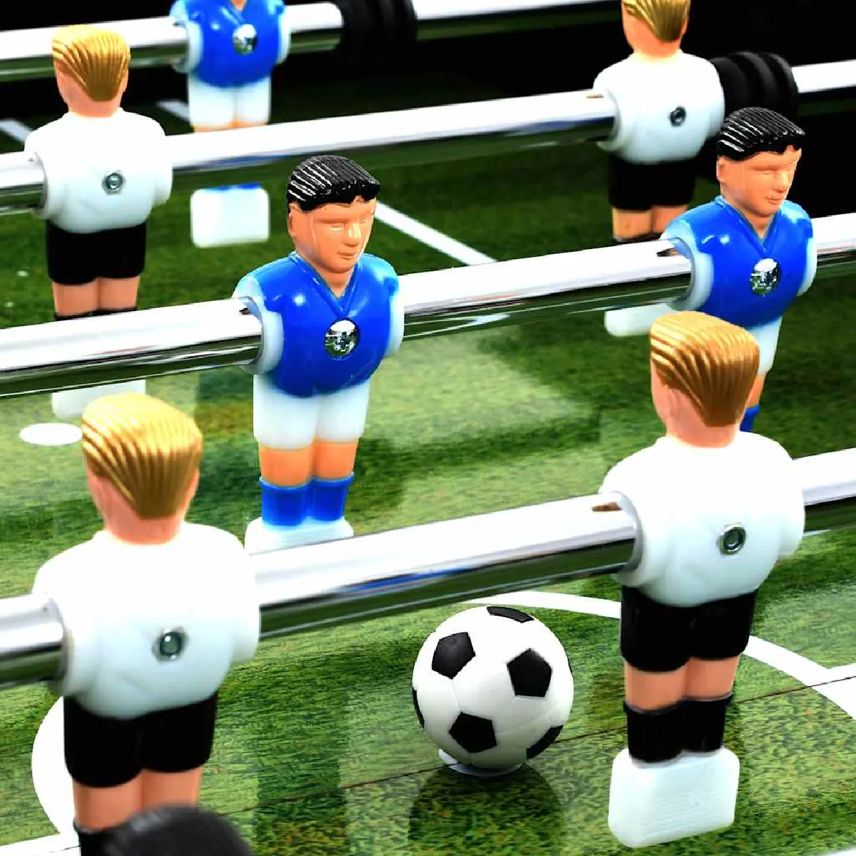 VIDAXL Table de Football 140 cm Noir