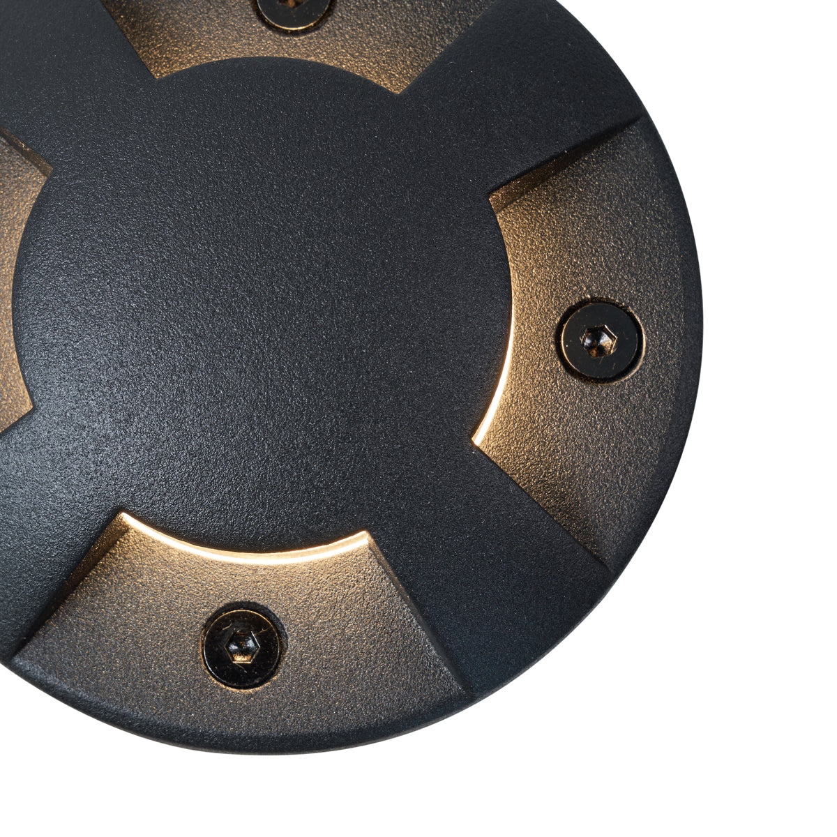 QAZQA Set van 6 moderne grondspots zwart GU10 50mm 4-lichts effect