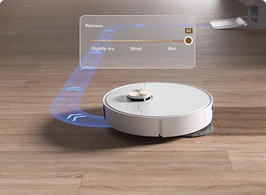X40 Ultra Staubsaug-Roboter Staubsauger Nass / Trocken Bodenreinigung mit App Steuerung   Ladestation (RLX63CE) - Weiss