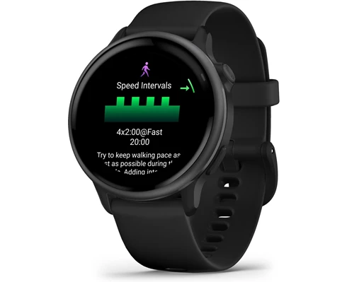 Garmin Vivoactive 6 AMOLED Smartwatch, Black/Slate