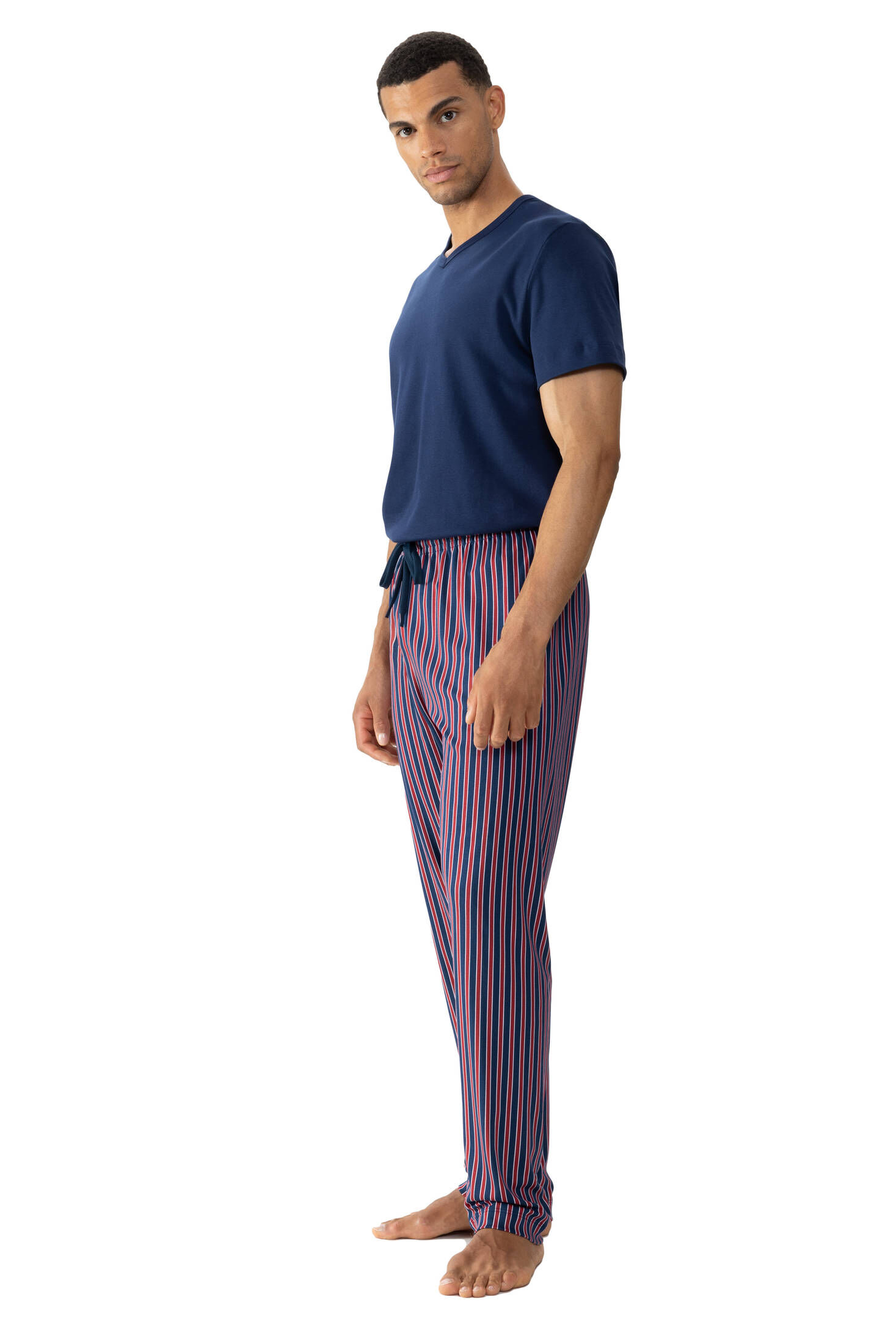 mey| Herren Hose lang Serie Graphic Stripes