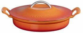 Braadpan Le Creuset Modern Heritage Campagnard Laag Oranjerood 28 cm