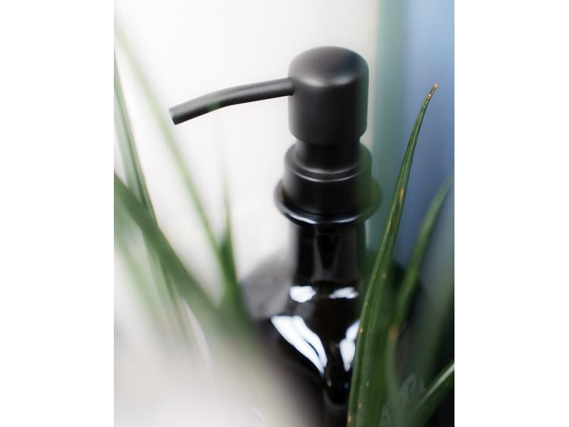 Pumphead Seifenpumpe für Glasgetränkeflaschen Schwarz Pumpkopf für Wasserflaschen aus Die Höhle der Löwen