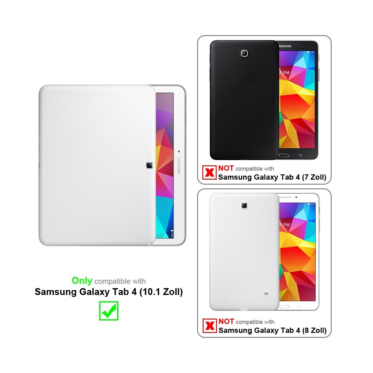Samsung Galaxy Tab 4 (10.1 tomme) deksel til nettbrett
