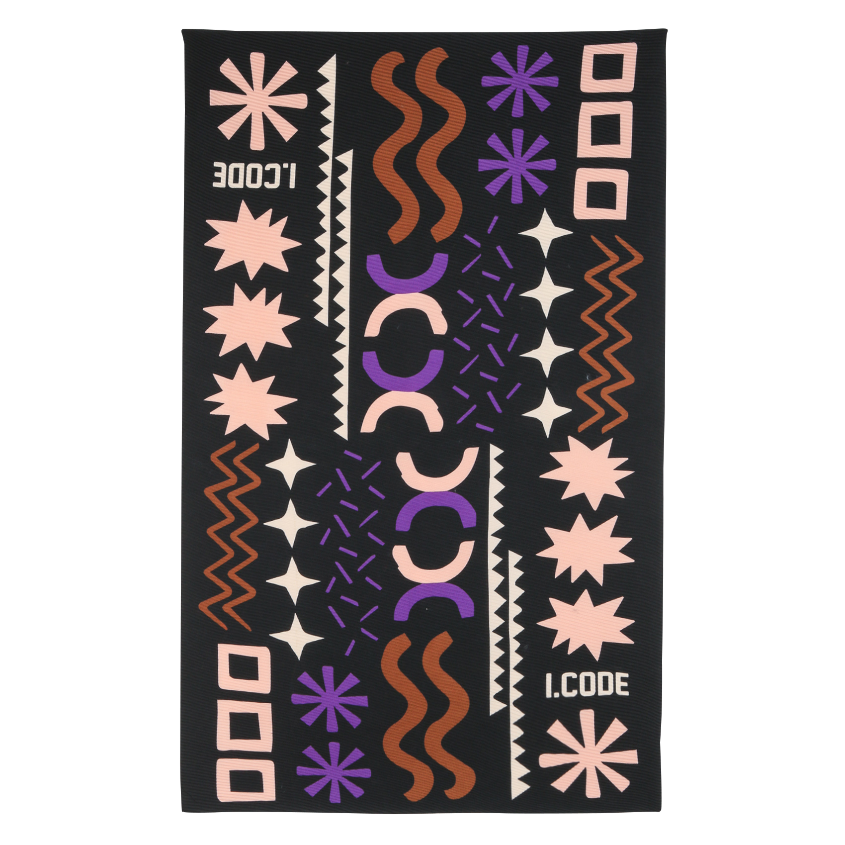Foulard imprimé | Noir