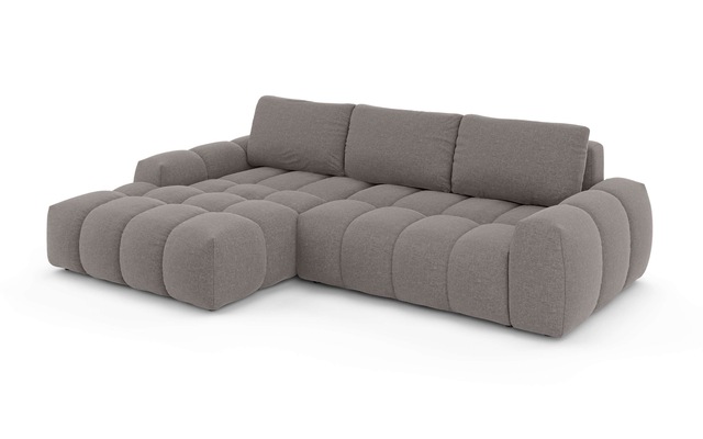 GOODproduct Ecksofa »AZITA klein optionale Schlafsofa mit Bettkasten, B/T/H: 270/166,5/84cm« L-Form mit Wellenunterfederung, Bubble-Optik