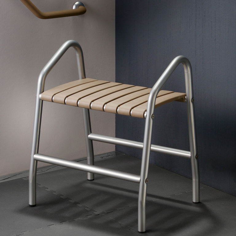Banc de douche avec 2 poignées