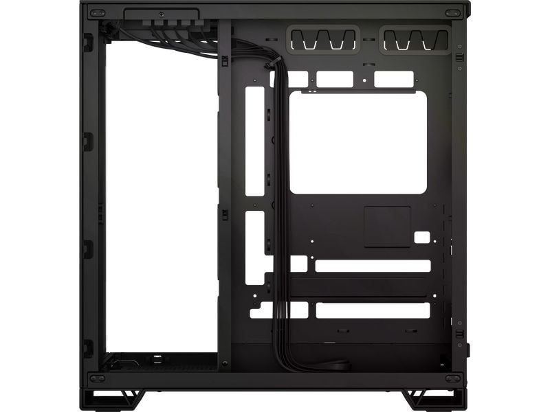 Corsair PC-Gehäuse 6500X Schwarz Mid-Tower PC-Case mit Zwei-Kammer-Design und herausragendem Luftstrom