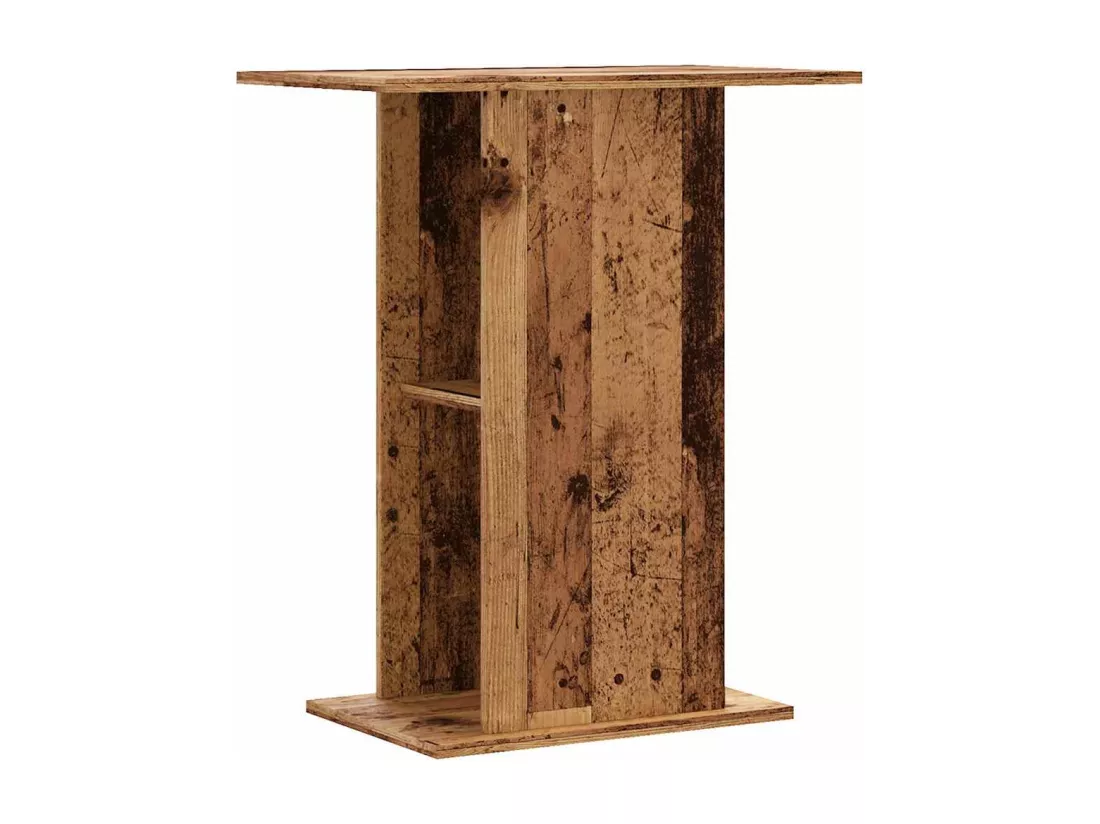 Support d'aquarium vieux bois 36x60,5x72,5 cm bois d'ingénierie
