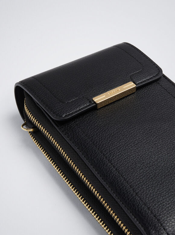Bolsa Para Móvil Con Bandolera - Negro
