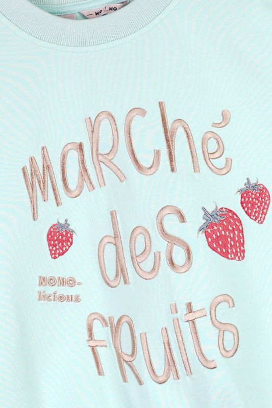 NoNo - meisjes sweater - Mint - maat 134-140
