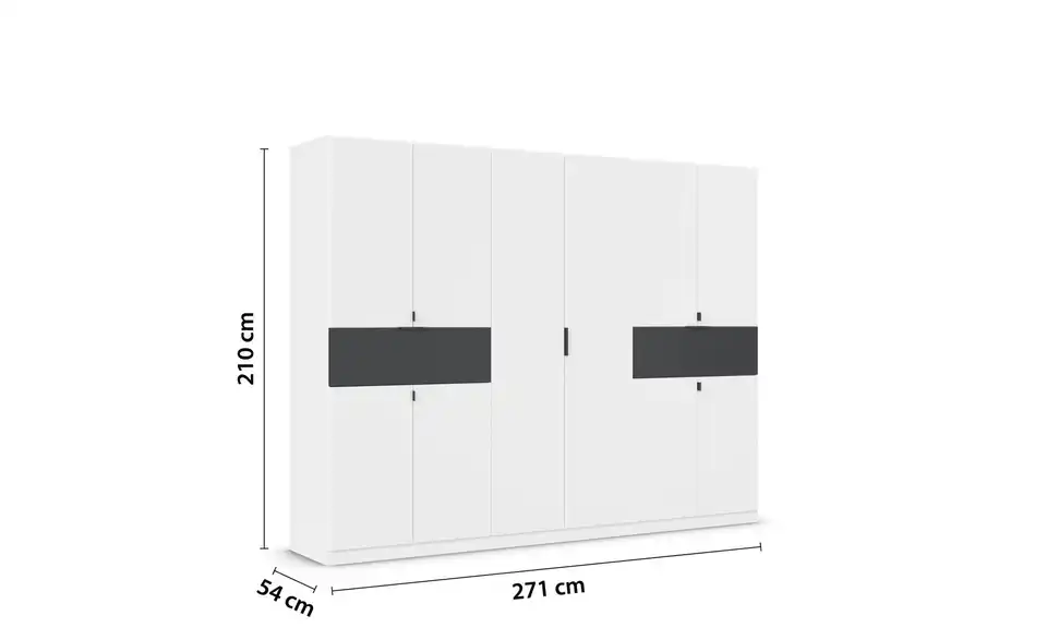Drehtürenschrank 271 cm 10 Stück