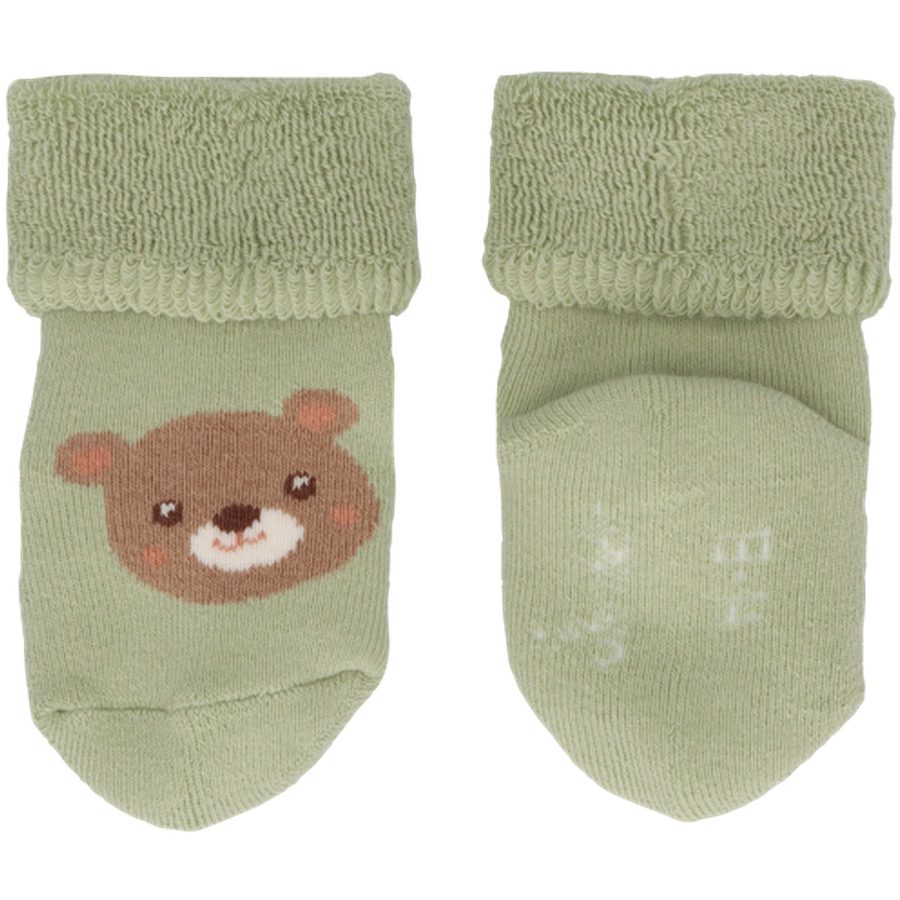 Sterntaler Baby-Söckchen 3er-Pack Bär blassgrün