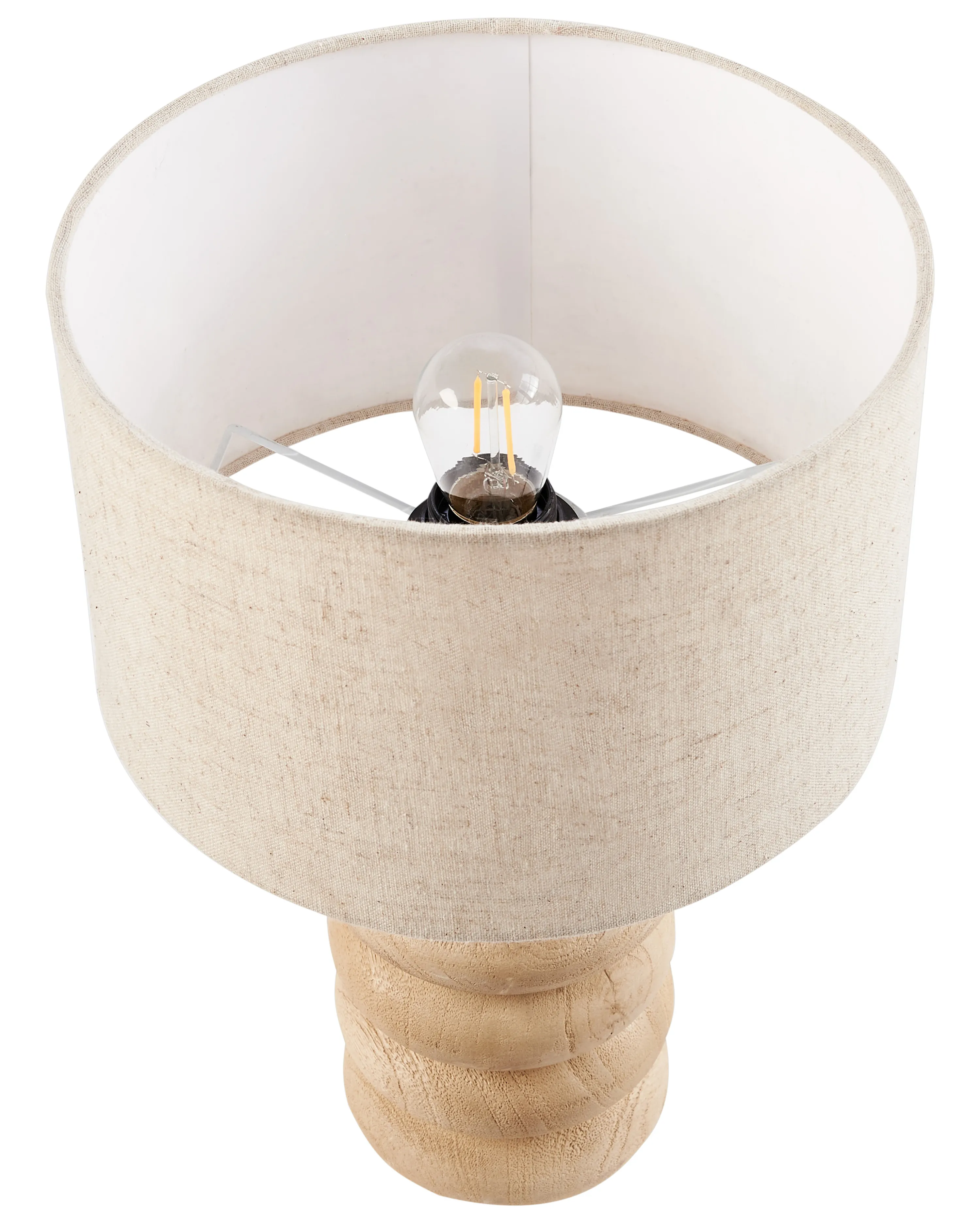 Tafellamp BETWA Mangohout Lichtbruin