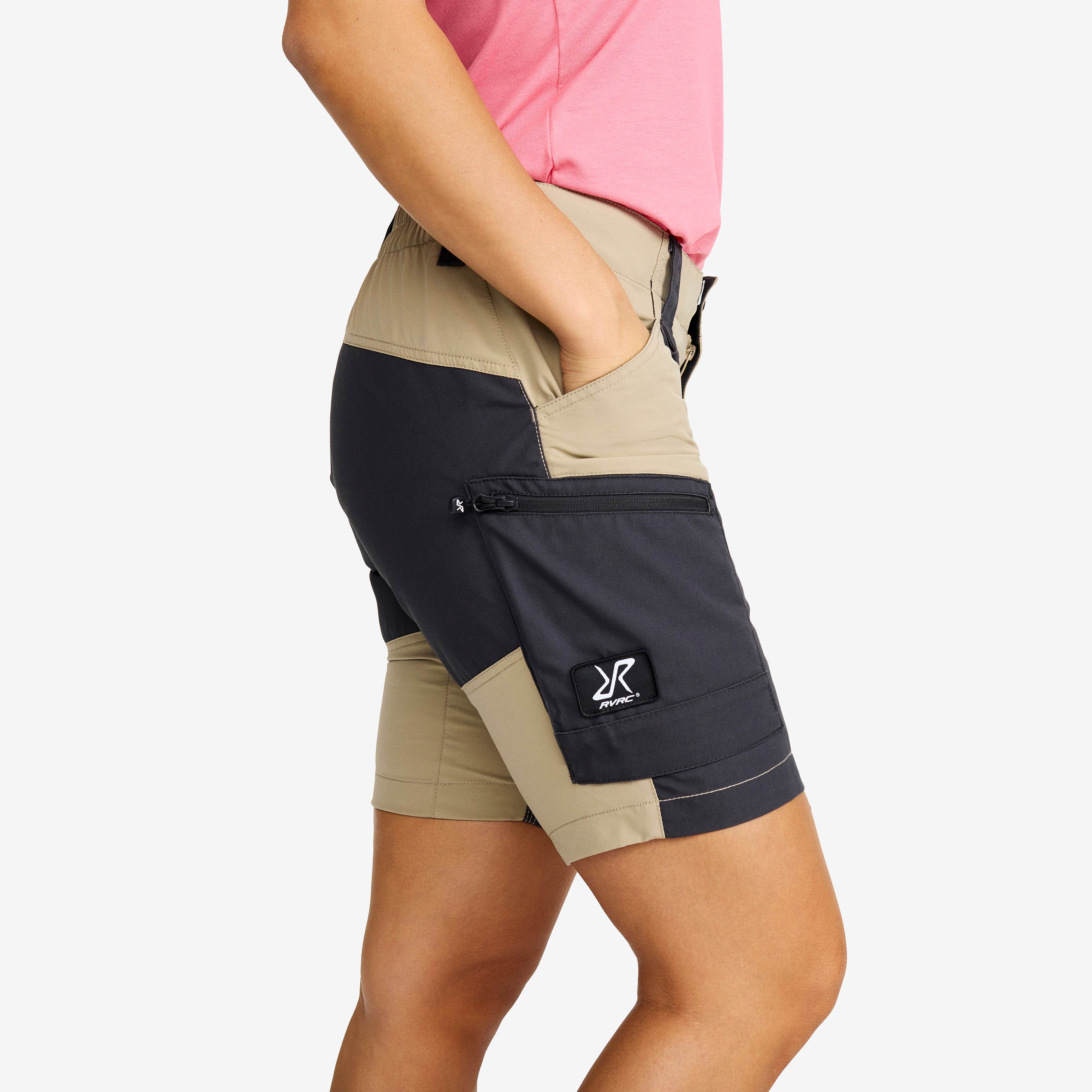 RVRC GP Shorts Dame Khaki