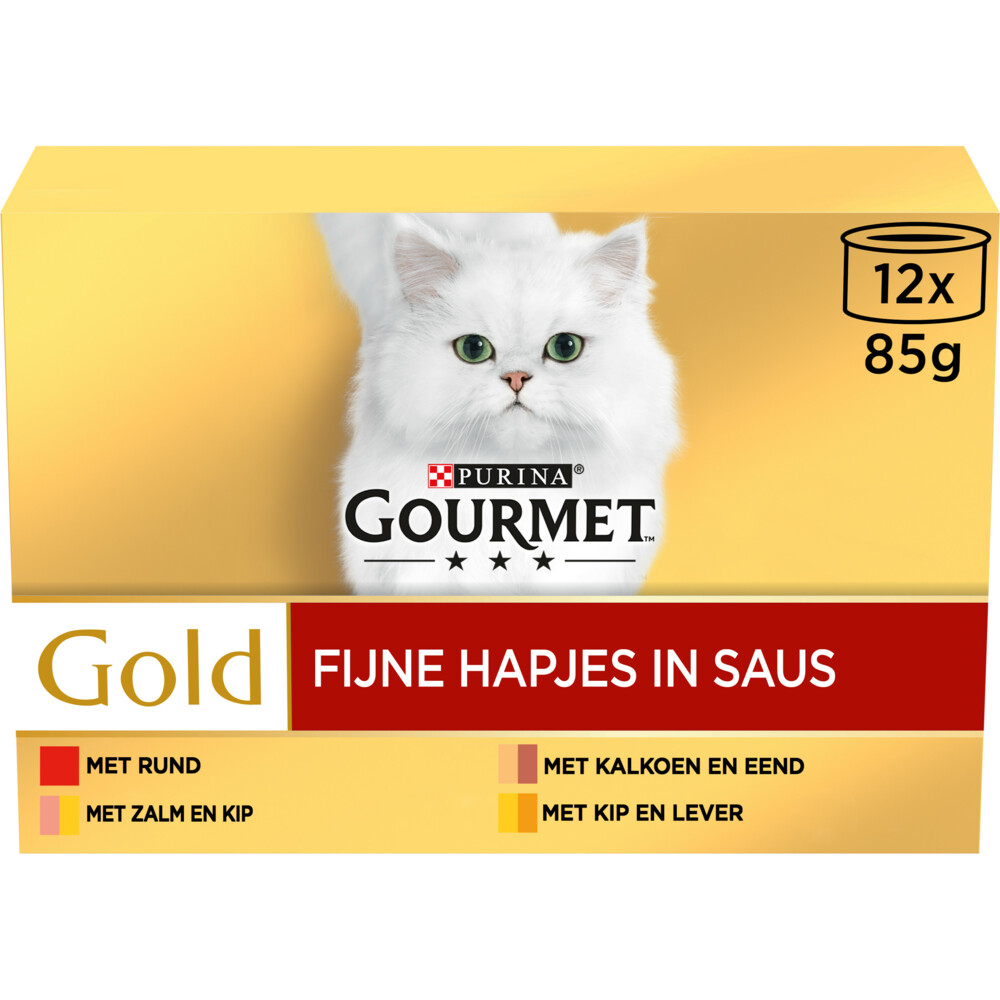 Gourmet Gold Multipack Fijne Hapjes Rood12 x 85 gr