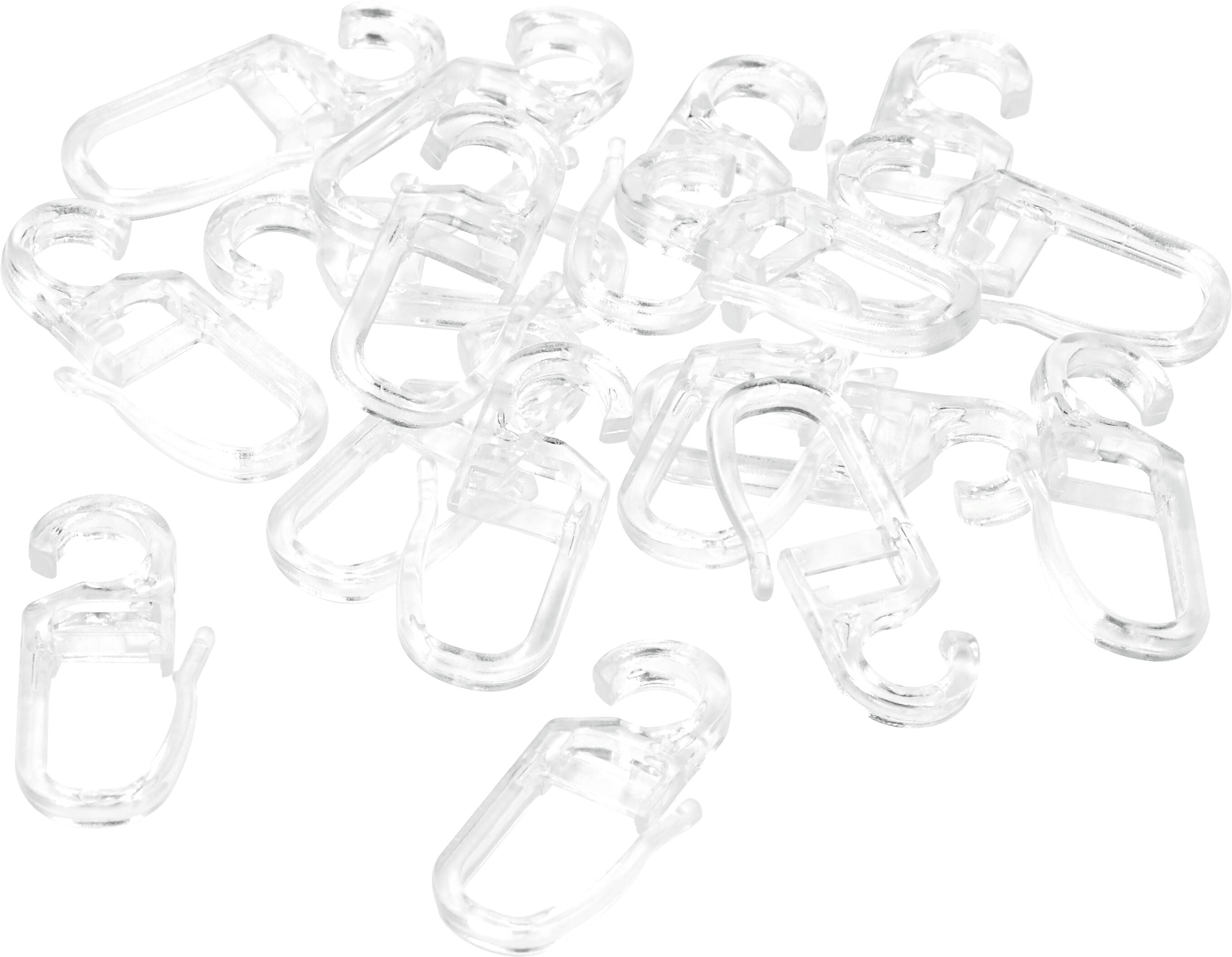 Clipsfaltenhaken 6.2mm Clipsfaltenhaken - Transparent / B: 6.2 mm x T: 12.0 cm