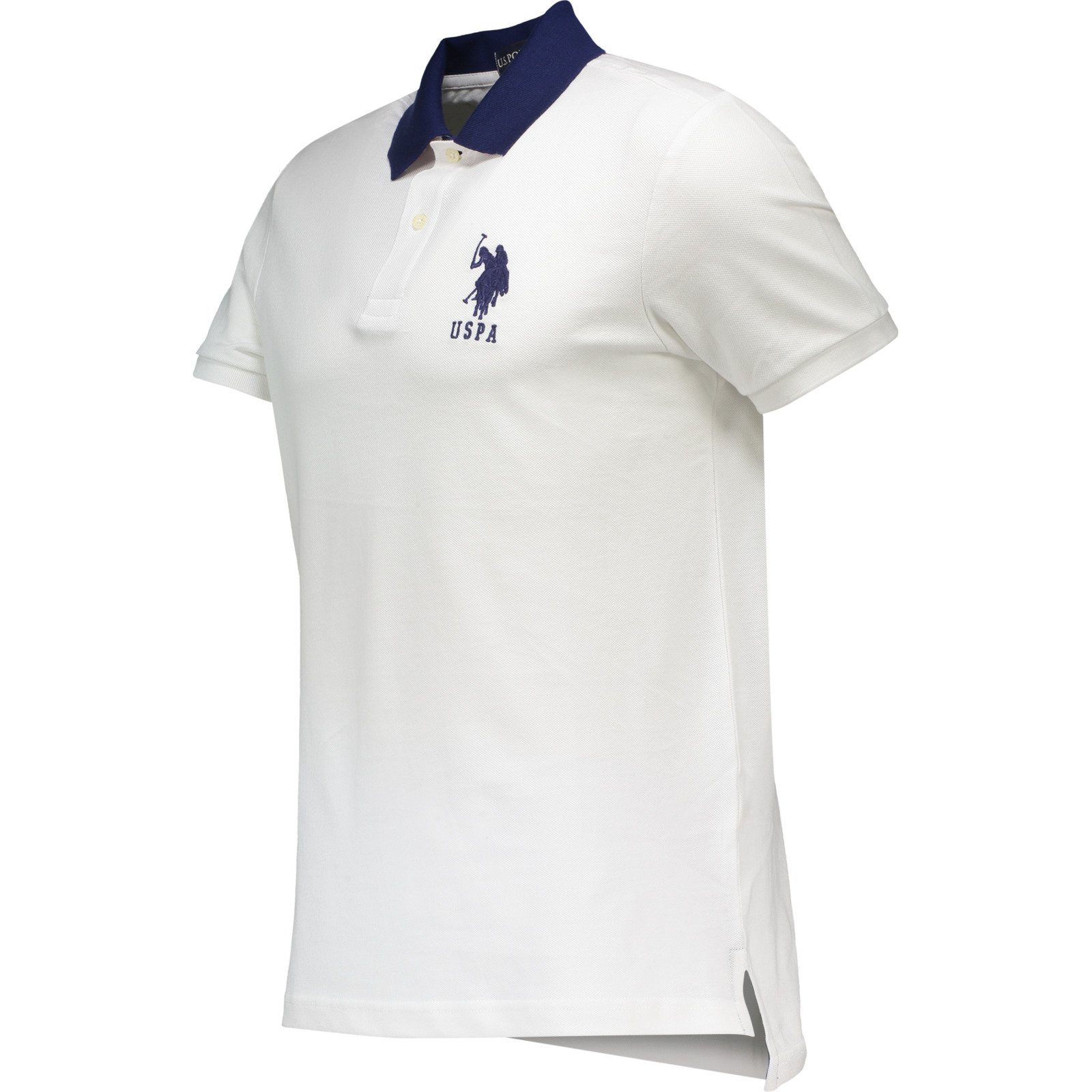 US Polo Assn. Herren-Poloshirt Pique 3 M, weiss
