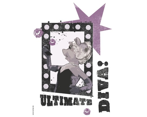 Muursticker Disney Edition 4 Ultimate Diva 5-delige set, 50 x 70 cm