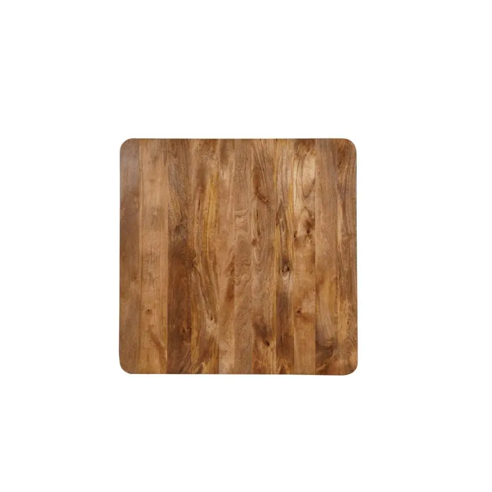Mangohoutonline - Eettafel Nova Vierkant 110x110cm Vierkant - Bruin - Mahom