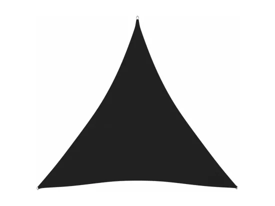 Voile de parasol tissu oxford triangulaire 5x5x5 m noir