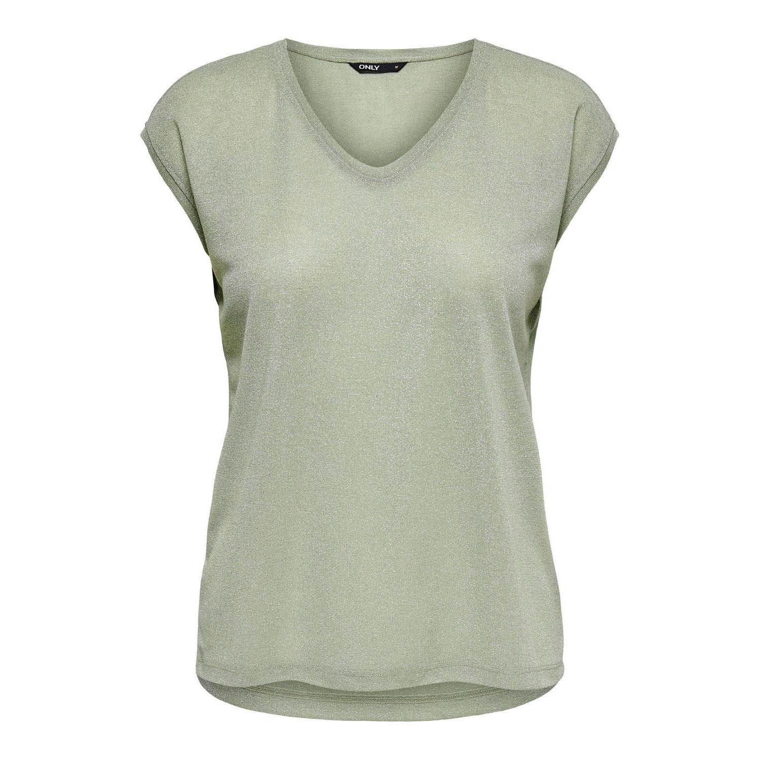ONLY  Silvery Lurex Top