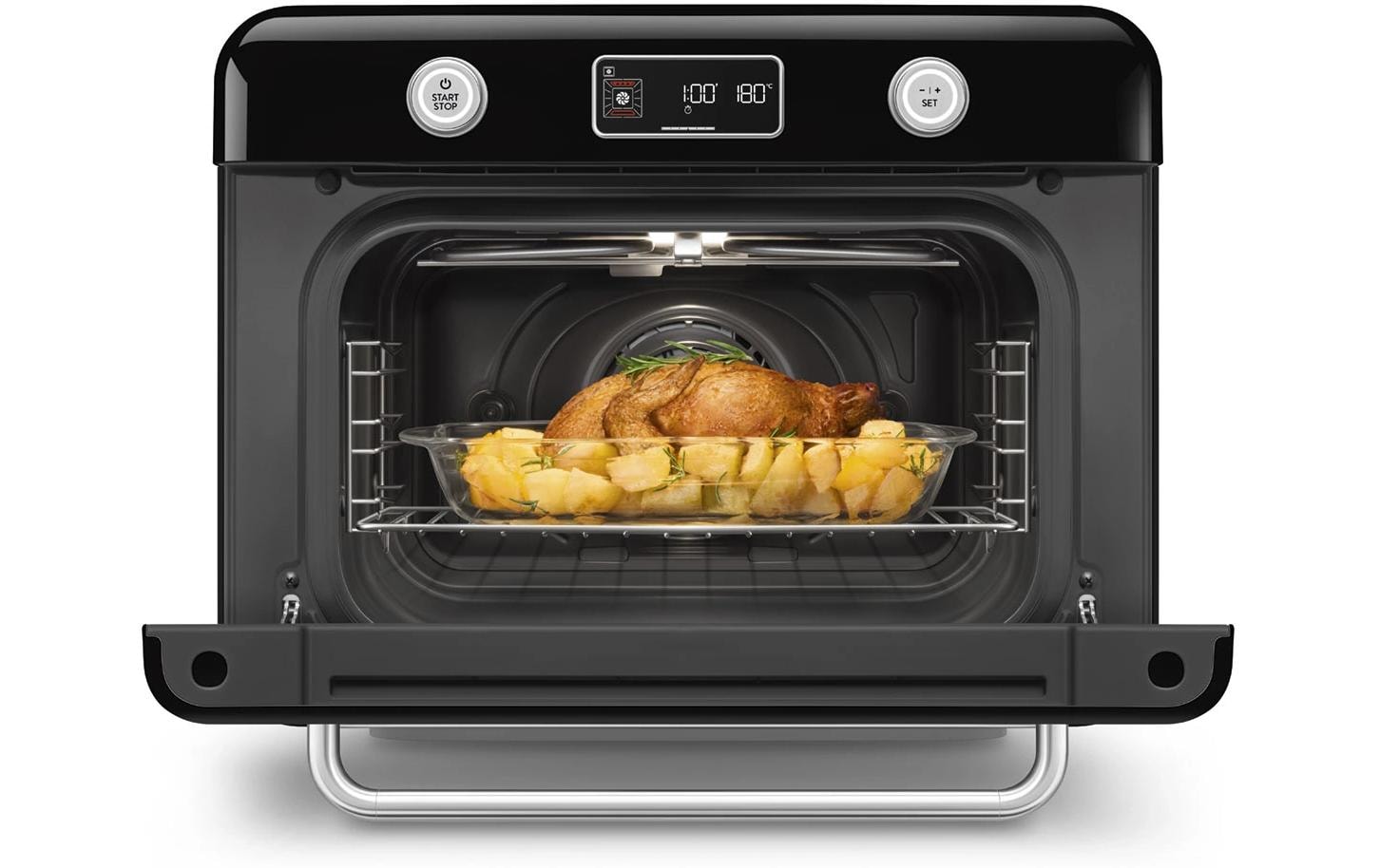 Dampfbackofen COF01 WhEU Schwarz<br>Kombi-Tisch-Backofen