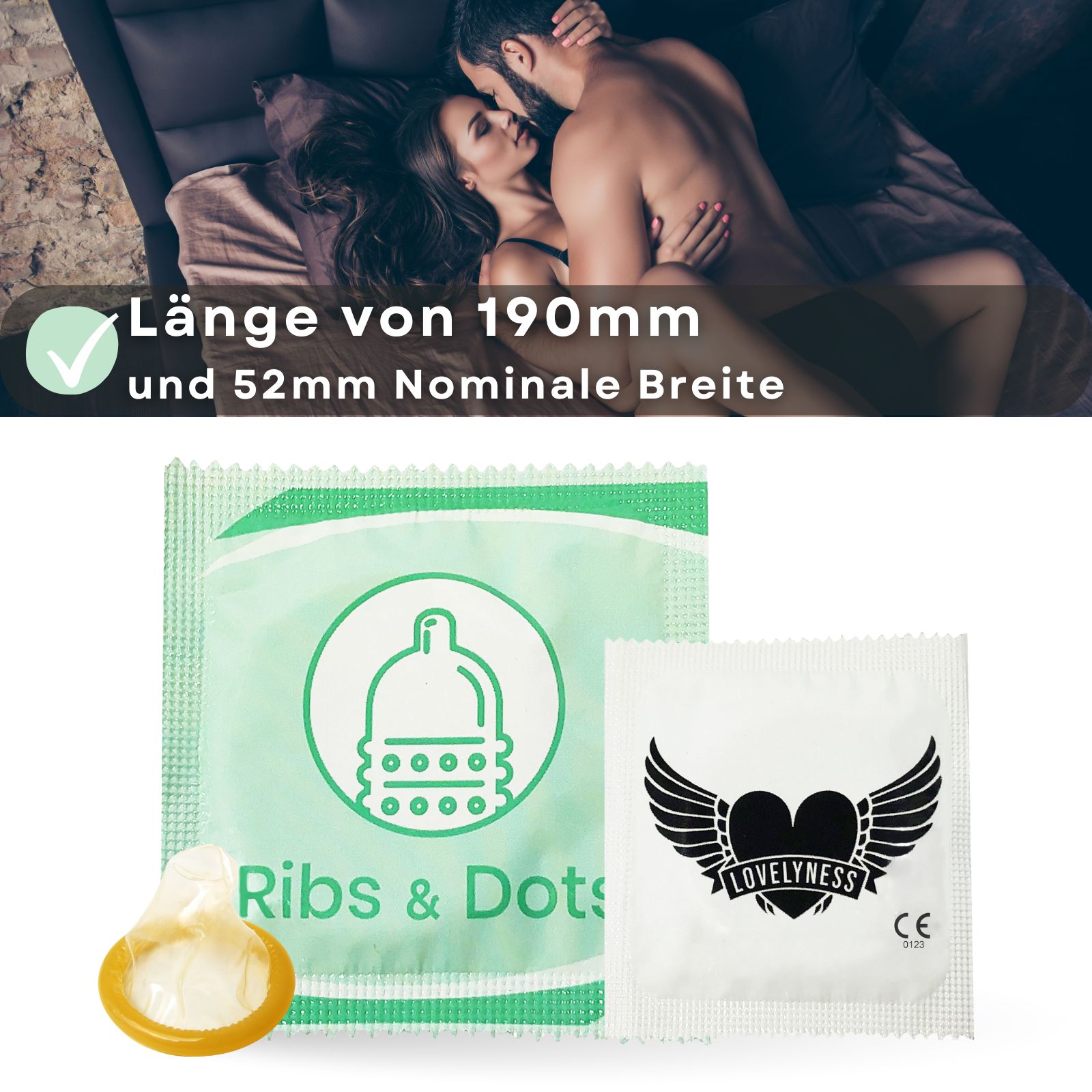 Lovelyness - Kondome mit Noppen und Rippen
