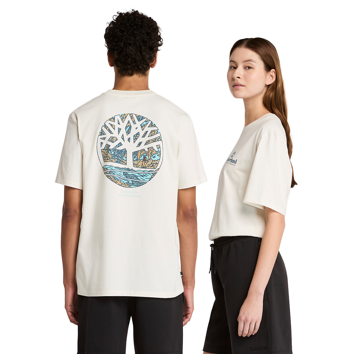 TIMBERLAND<br>Camiseta de manga curta com estampa gráfica nas costas