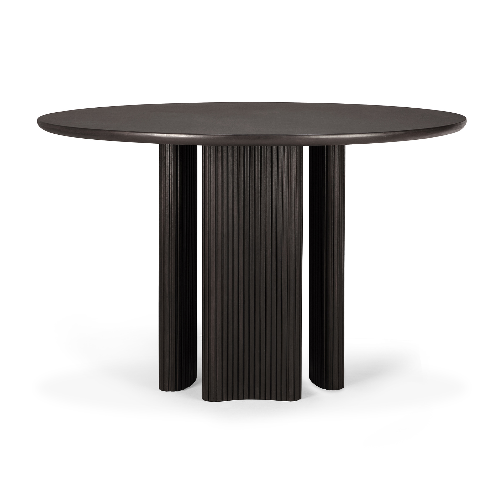Ethnicraft - Roller Max eettafel 150 rond  - donker mahonie