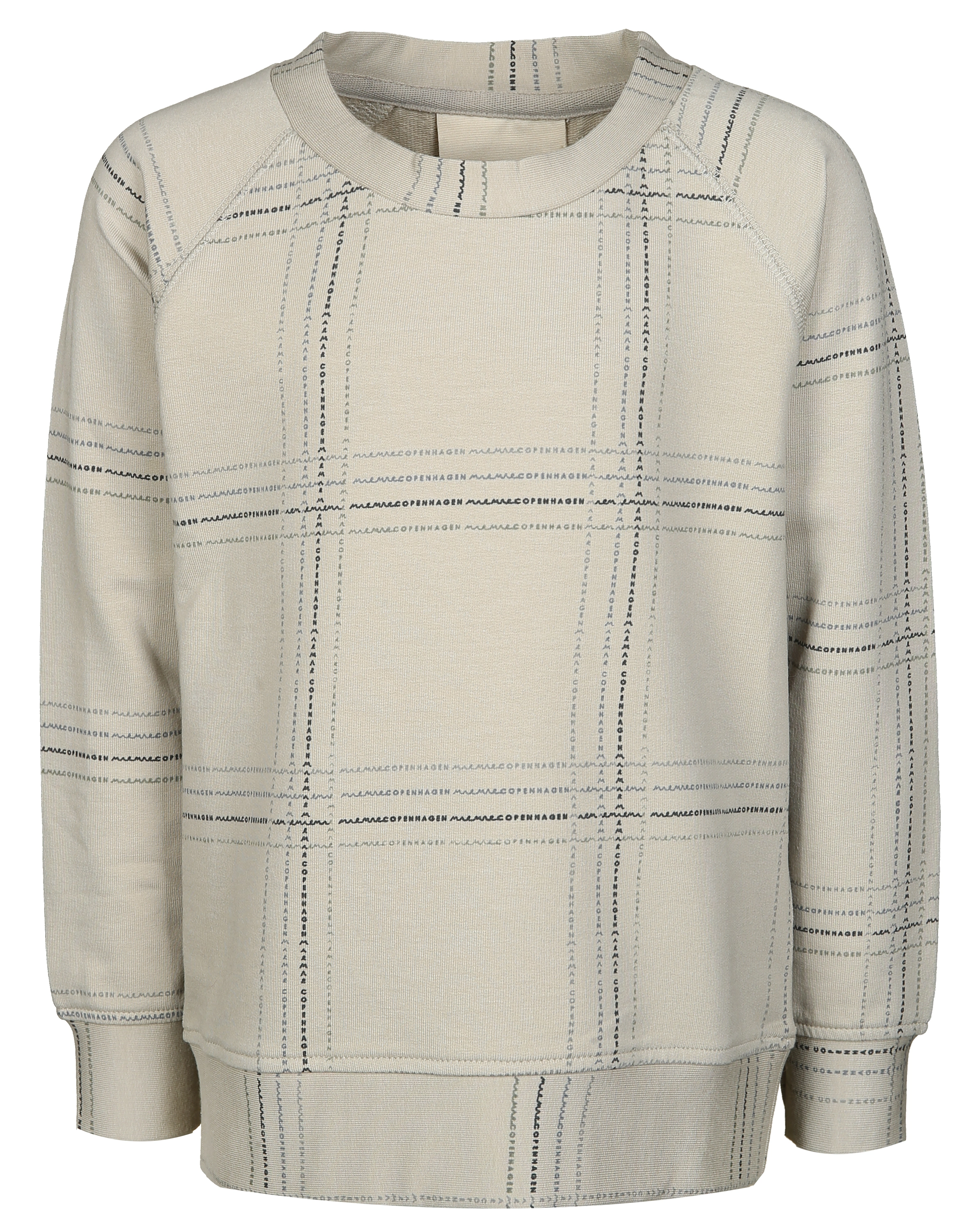 Sweatshirt THADEUS CHECK in beige