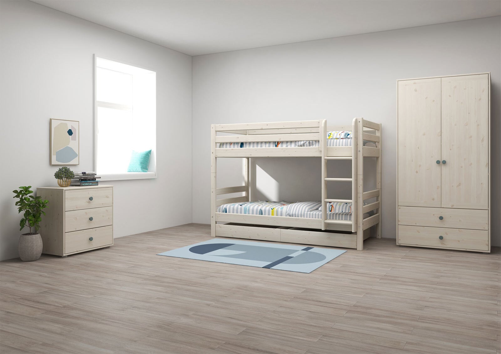 FLEXA Etagenbett CLASSIC mit Schubladen