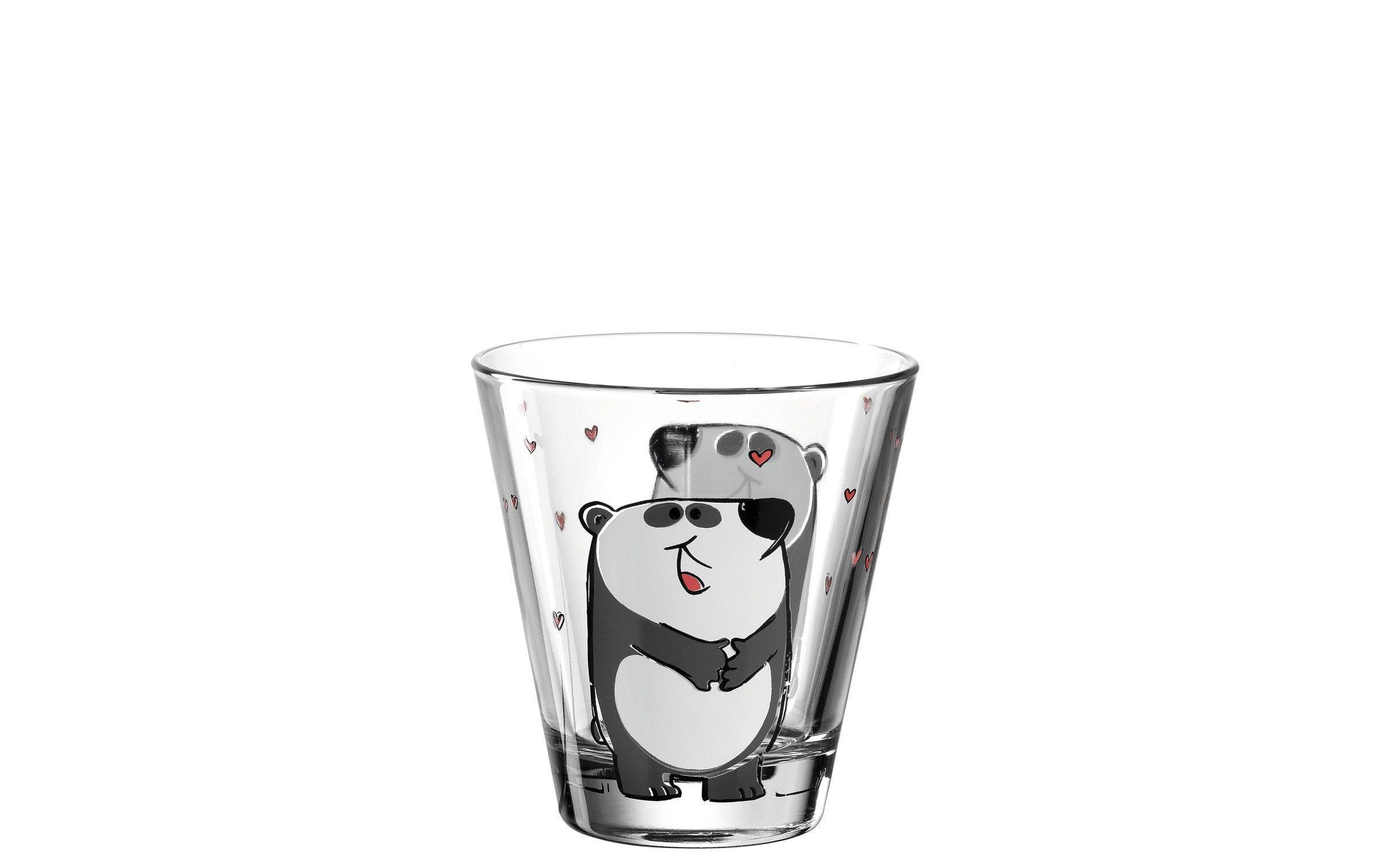 Kindertrinkglas Bambini Panda, 6-teiligTrinkgläser Set für Kinder