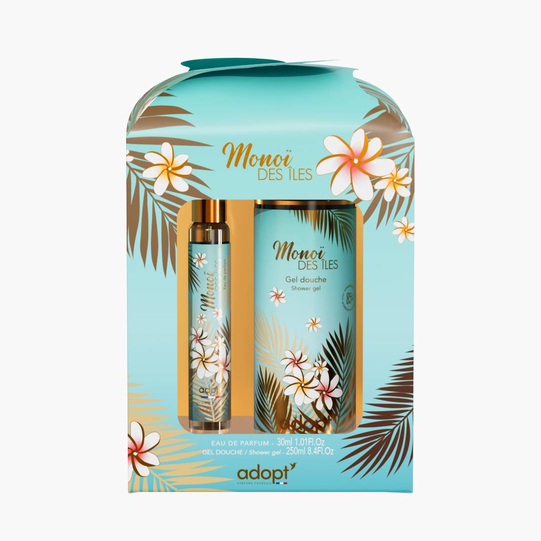 Monoï des îles Coffret eau de parfum 30 ml + gel douche