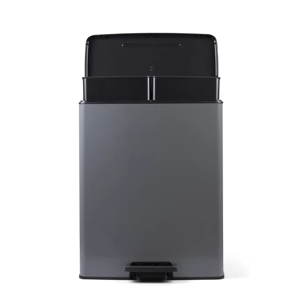 Curver Decobin Duo Prullenbak - 26L 26L - Rechthoekig - Cool Grey