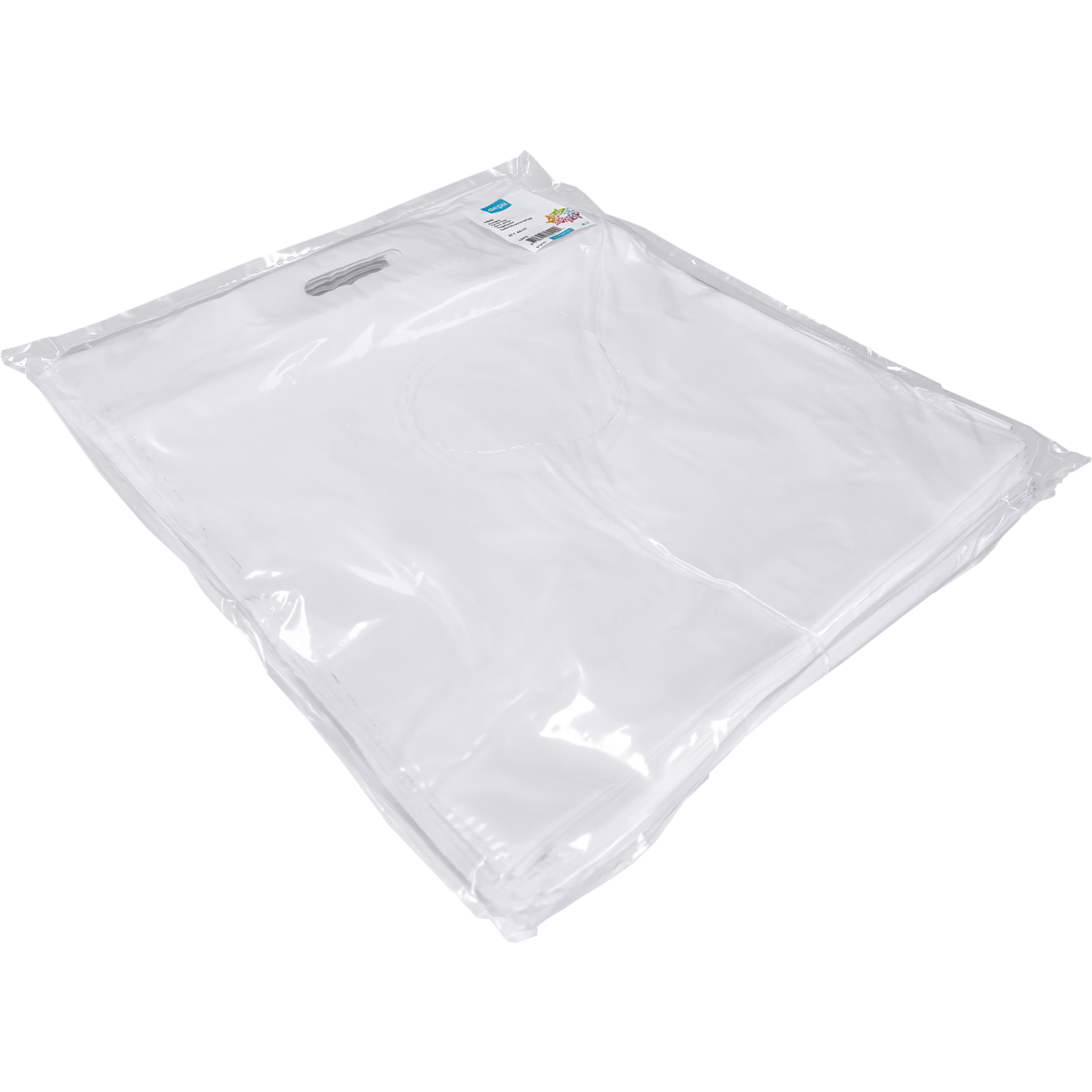 Tas, LDPE, dKT, 37x44cm, draagtas, wit