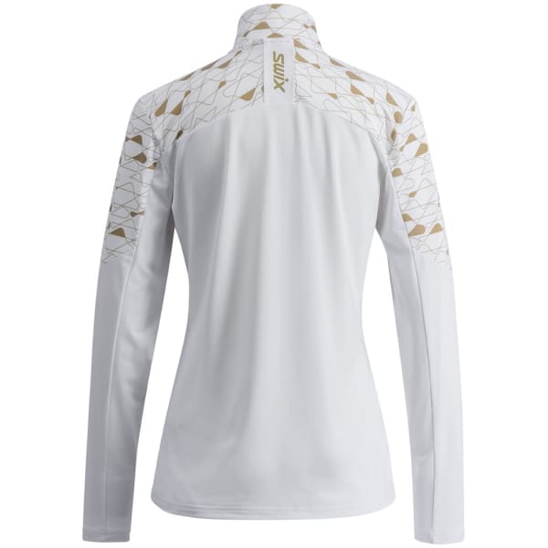 T-shirt ski de fond SWIX INFINITY LIGHT HALF ZIP W BRIGHT WHITE/DUNE
