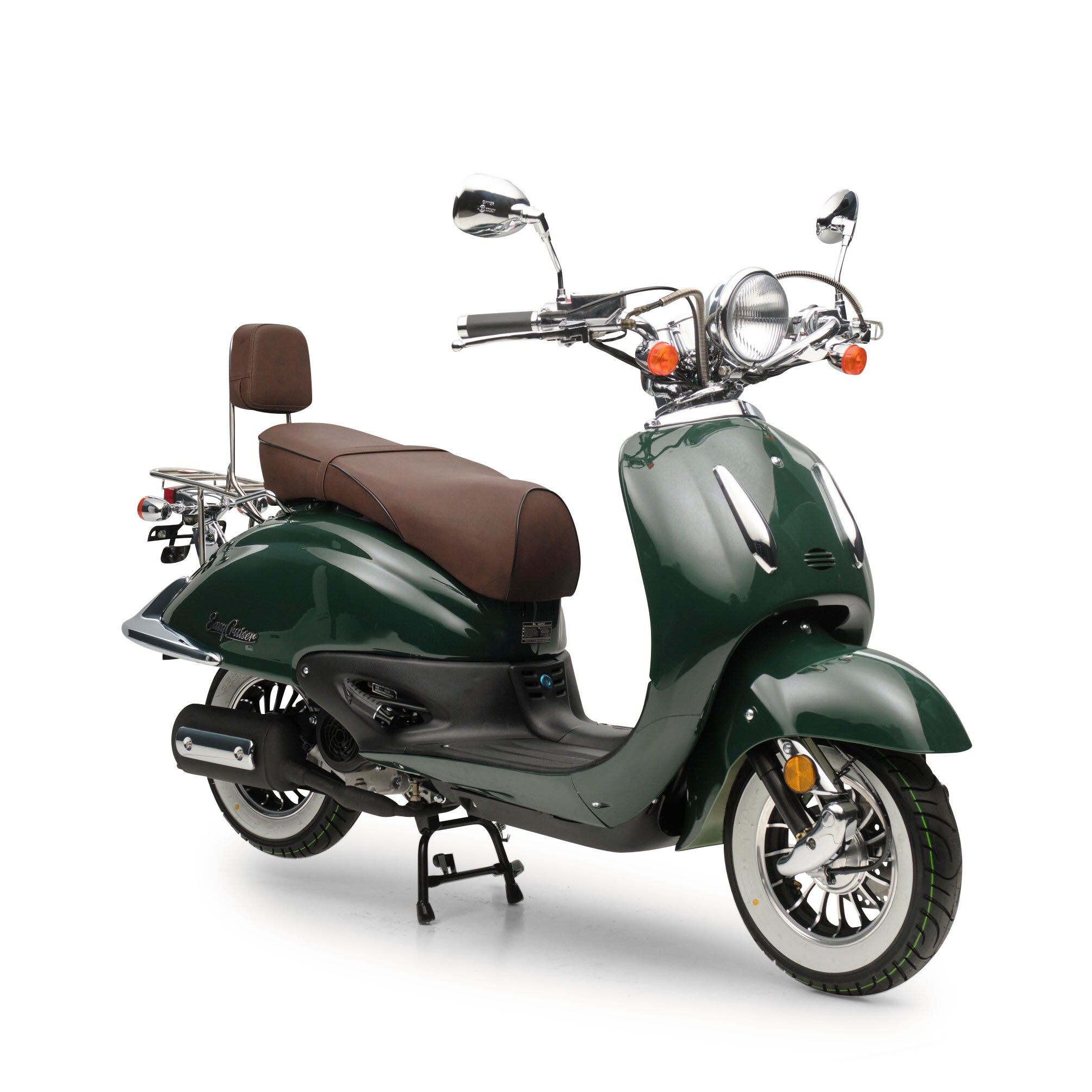 Motorroller Retro EasyCruiser Eco Dunkelgrün125ccm 85 kmh Kraftrad Scooter