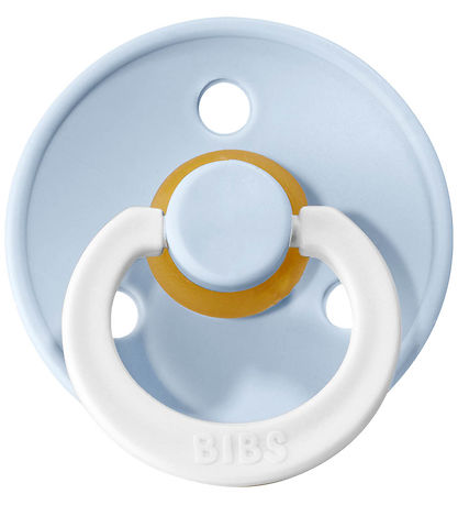 BIBS Colour Leuchtende Schnuller - Gr. 2 - 2er-Pack - Rund - Iro