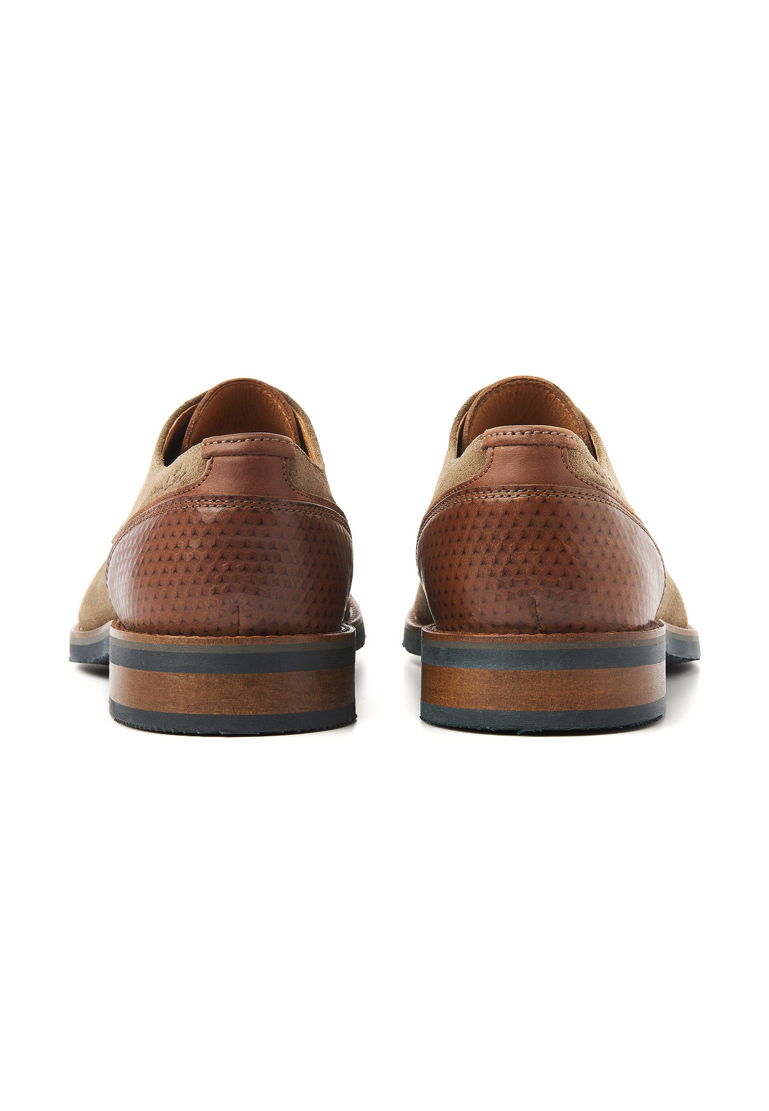 Taupe suède Amalfi veterschoen