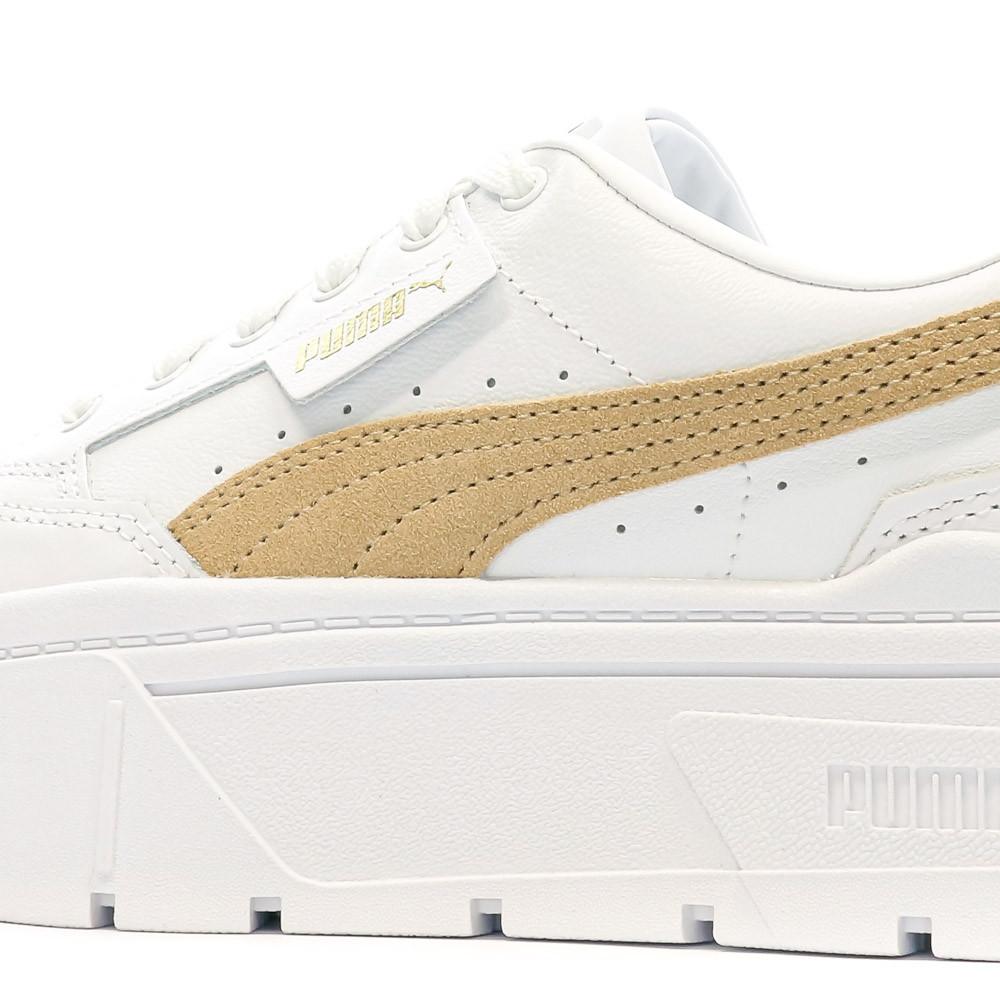 Puma Baskets Blanc/Beige Femme Puma Mayze Stack