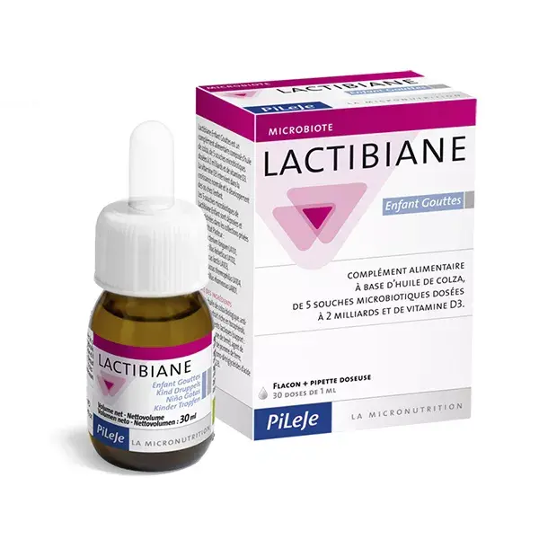Pileje Lactibiane Enfant Gouttes Flacon de 30ml