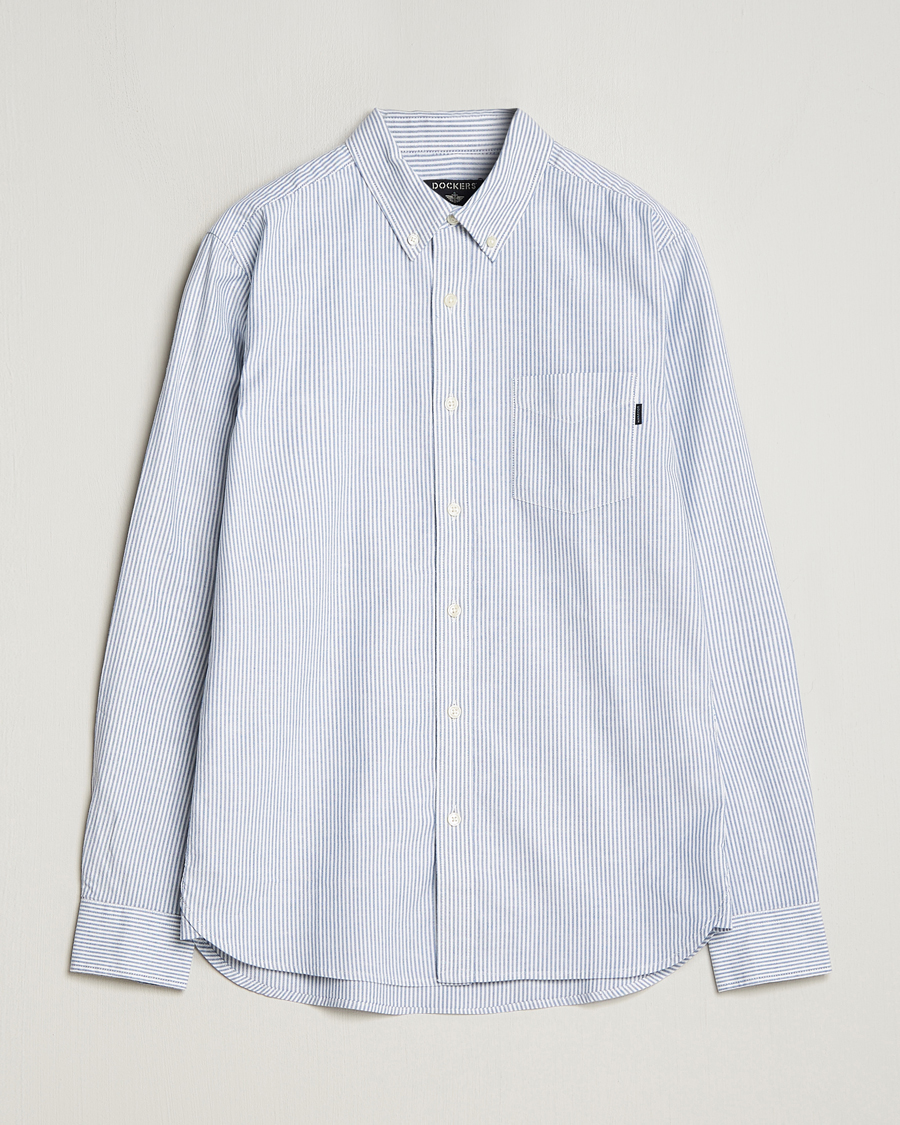Dockers Cotton Stretch Oxford Shirt Striped Delft