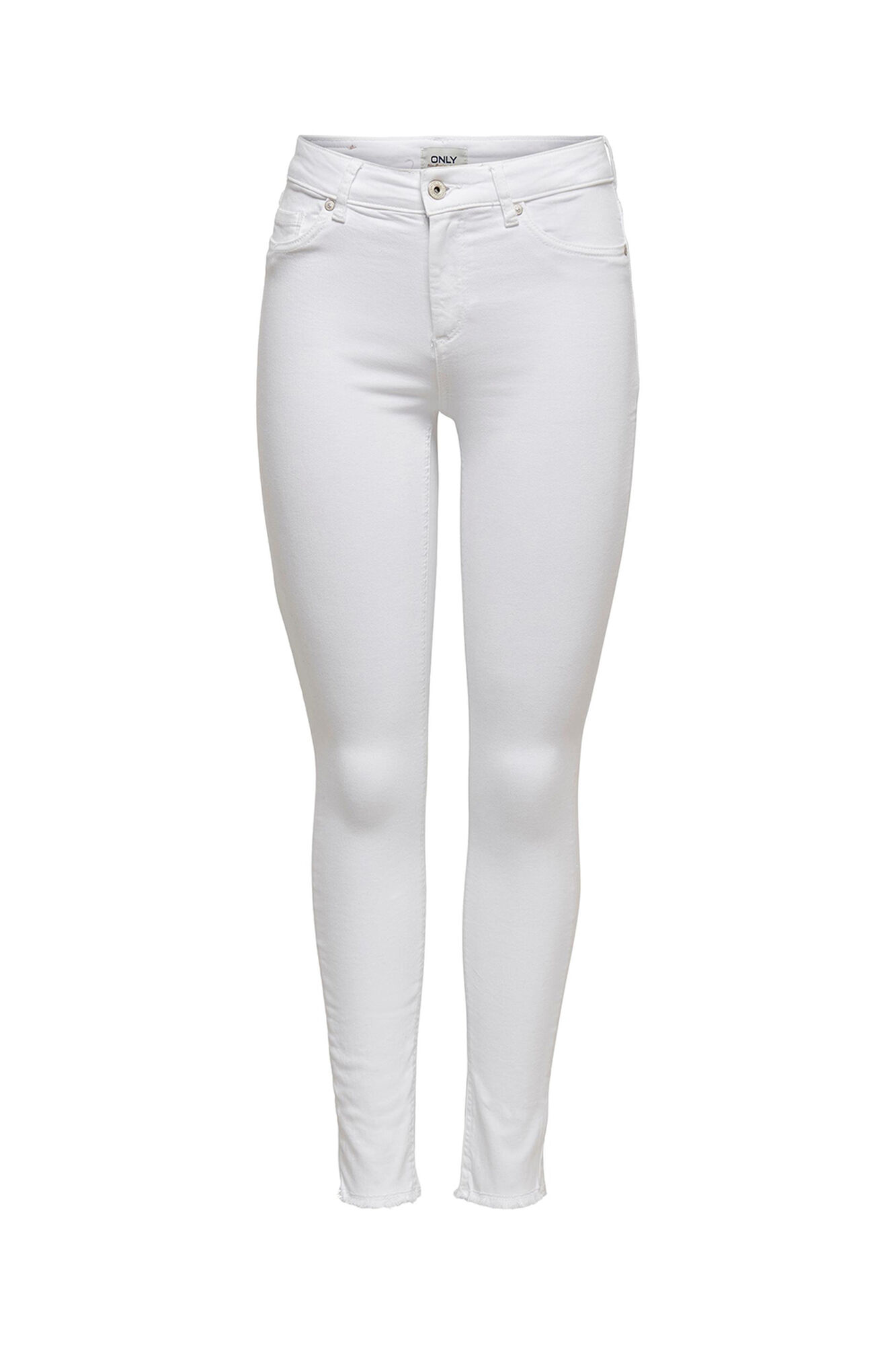Calça jeans skinny de cintura média