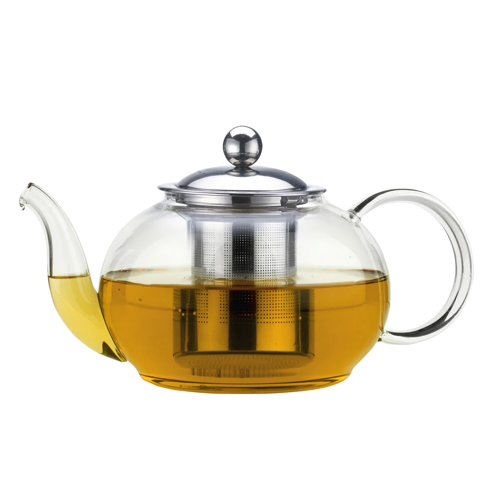 Théière avec filtre inox 1 l en borosilicate Table passion